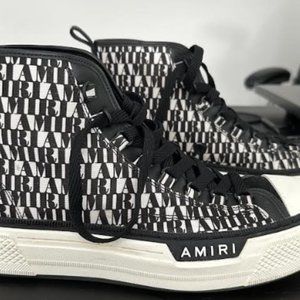 AMIRI Court HiAll Over Logo Black White 43 (US 10)